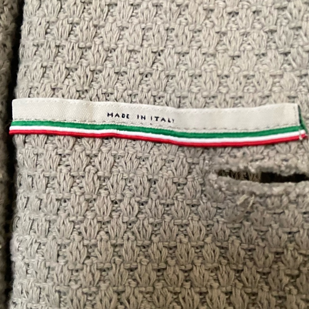 Herno Collared Knit Textured Button Jacket - image 8